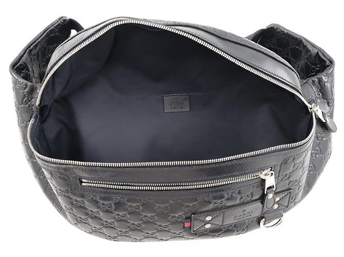 Borsa a tracolla Gucci - Marsupio Guccissima Blu navy - vista 6
