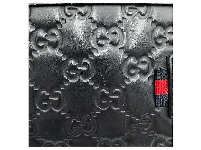Borsa a tracolla Gucci - Marsupio Guccissima Blu navy - vista 9