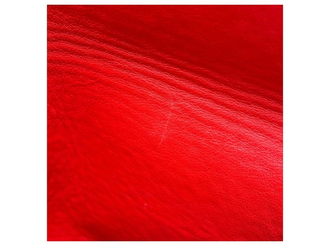 Borsa a tracolla in pelle Loewe Avenue Anagram Rosso - vista 11