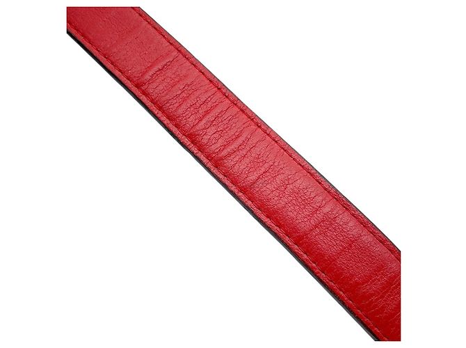 Borsa a tracolla in pelle Loewe Avenue Anagram Rosso - vista 13