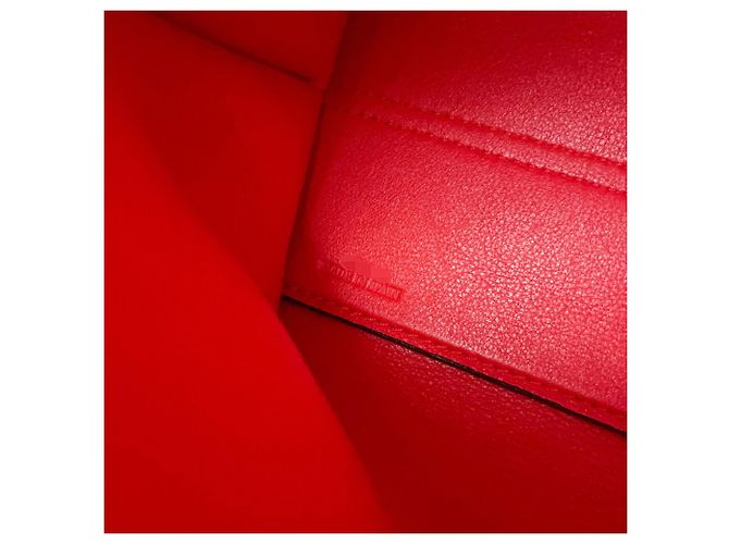 Borsa a tracolla in pelle Loewe Avenue Anagram Rosso - vista 17