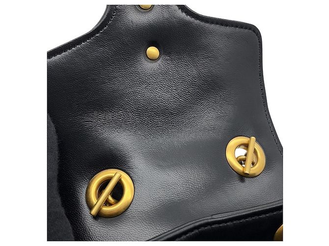 Gucci GG Marmont Lederrucksack Schwarz - Ansicht 10