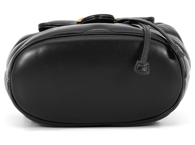 Gucci GG Marmont Lederrucksack Schwarz - Ansicht 3