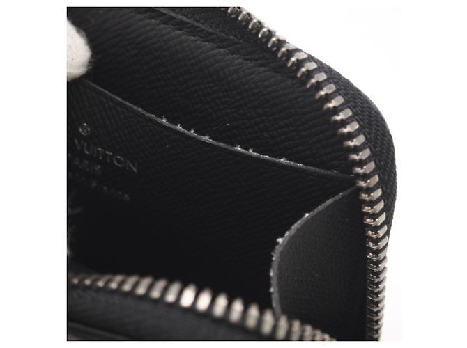 Louis Vuitton Monogram Eclipse Coin Case Black - view 12
