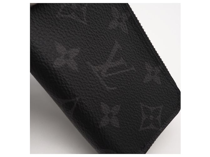 Louis Vuitton Monogram Eclipse Coin Case Black - view 4