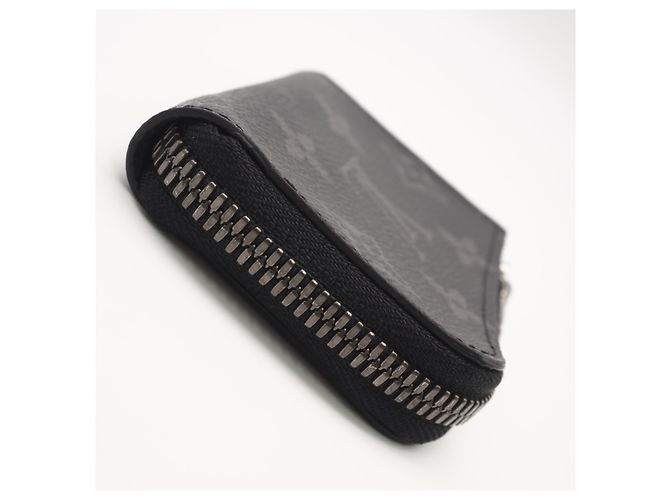 Louis Vuitton Monogram Eclipse Coin Case Black - view 5