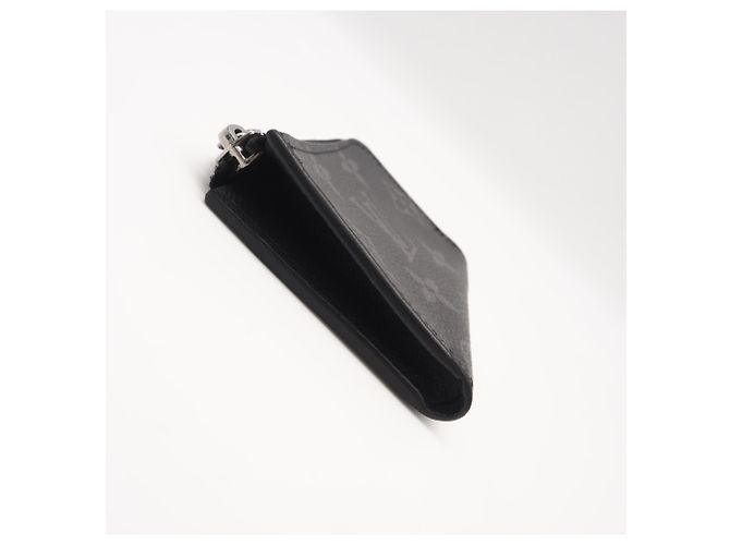 Louis Vuitton Monogram Eclipse Coin Case Black - view 6