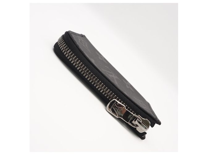 Louis Vuitton Monogram Eclipse Coin Case Black - view 8