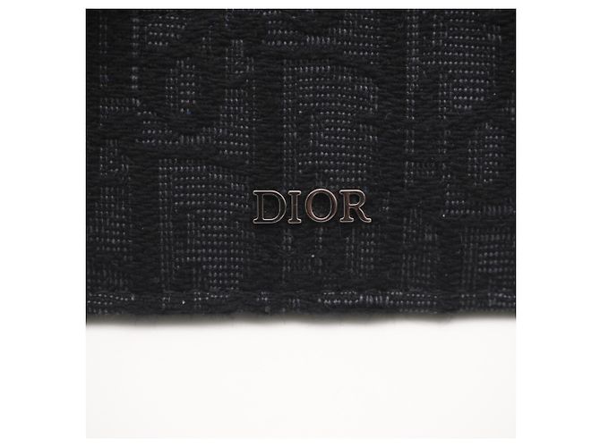 Tarjetero en jacquard negro Christian Dior - vista 10
