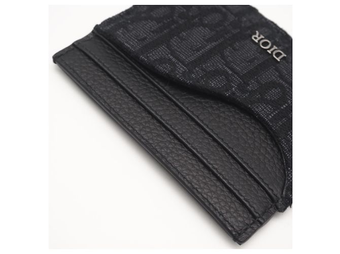 Tarjetero en jacquard negro Christian Dior - vista 11