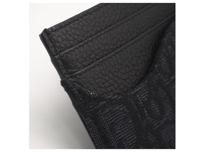 Tarjetero en jacquard negro Christian Dior - vista 4