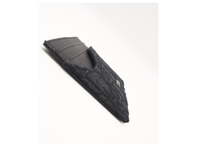 Tarjetero en jacquard negro Christian Dior - vista 6