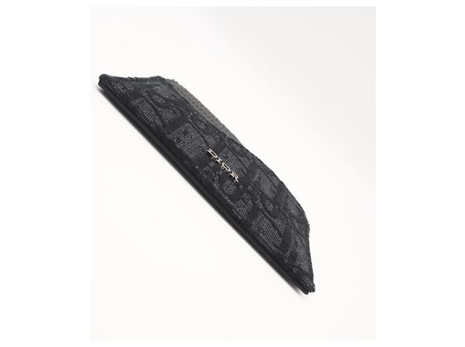 Tarjetero en jacquard negro Christian Dior - vista 7