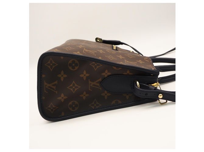 Borsa Louis Vuitton Monogram Popincourt PM Marrone Beige Blu navy Monogramma - vista 11