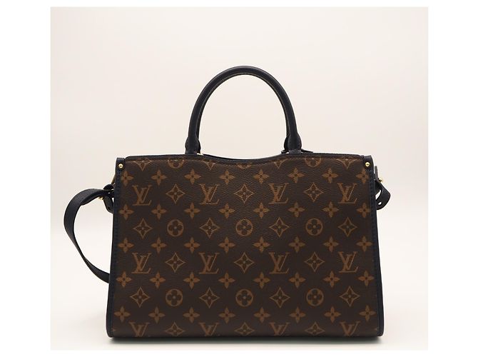 Borsa Louis Vuitton Monogram Popincourt PM Marrone Beige Blu navy Monogramma - vista 2