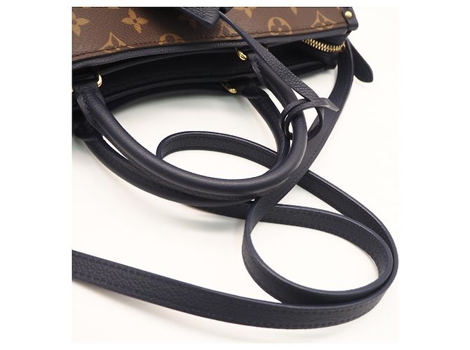Borsa Louis Vuitton Monogram Popincourt PM Marrone Beige Blu navy Monogramma - vista 8