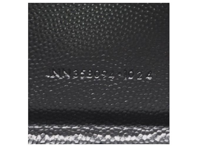 Cartera larga de piel de becerro Saint Laurent Negro - vista 20