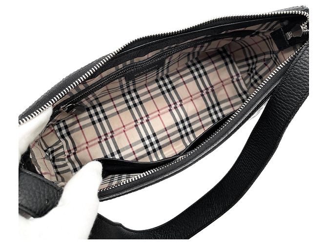 Borsa a spalla singola Burberry Nova Check nera Nero - vista 7