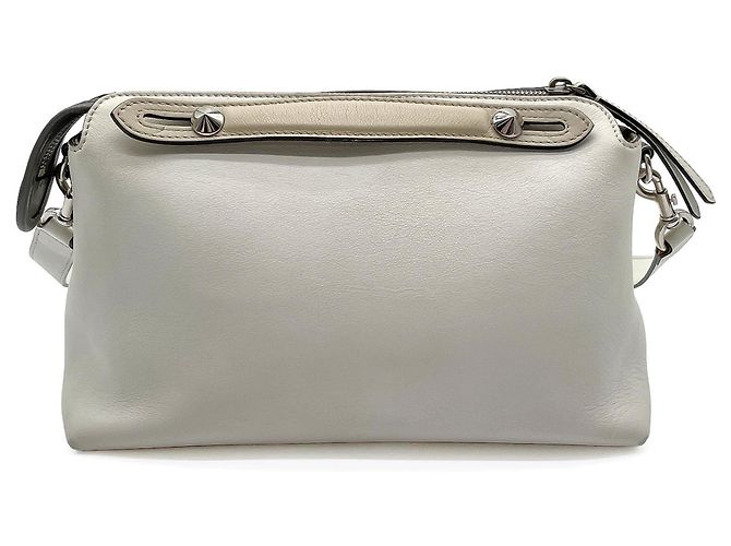 Borsa Fendi By The Way Mini Boston Bianco - vista 2