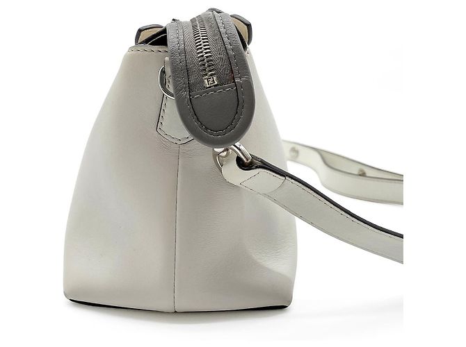 Borsa Fendi By The Way Mini Boston Bianco - vista 3
