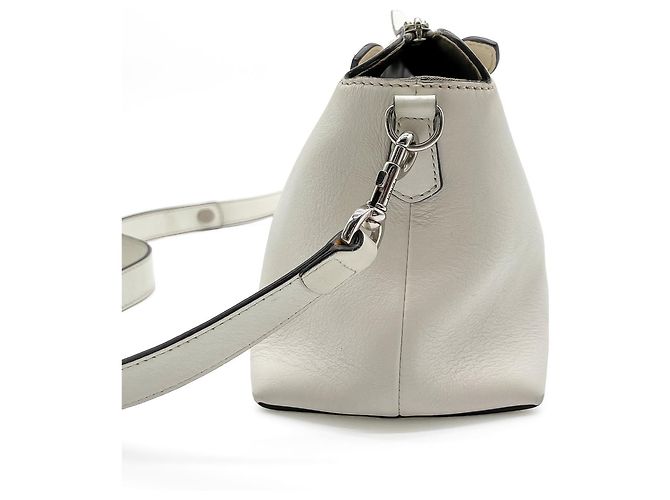 Borsa Fendi By The Way Mini Boston Bianco - vista 4