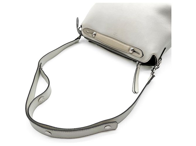 Borsa Fendi By The Way Mini Boston Bianco - vista 6