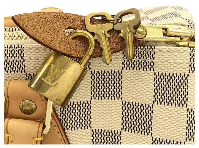 Bolso Boston Louis Vuitton Damier Azur Speedy Azul - vista 3