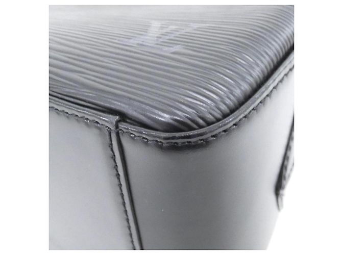 Borsa a mano Louis Vuitton Epi Sablon in pelle nera Nero - vista 3