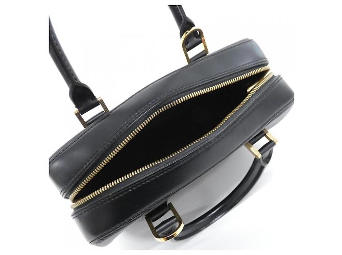 Borsa a mano Louis Vuitton Epi Sablon in pelle nera Nero - vista 8