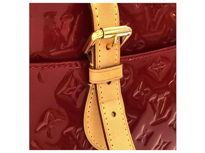 Borsa Louis Vuitton Vernis Summit Drive Rosso - vista 4