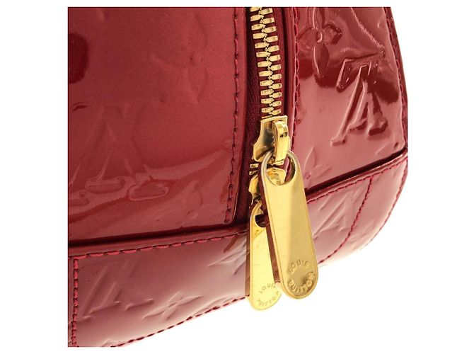Borsa Louis Vuitton Vernis Summit Drive Rosso - vista 6