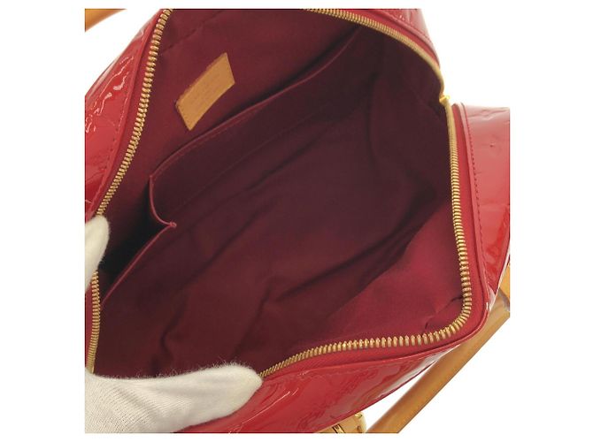 Borsa Louis Vuitton Vernis Summit Drive Rosso - vista 9