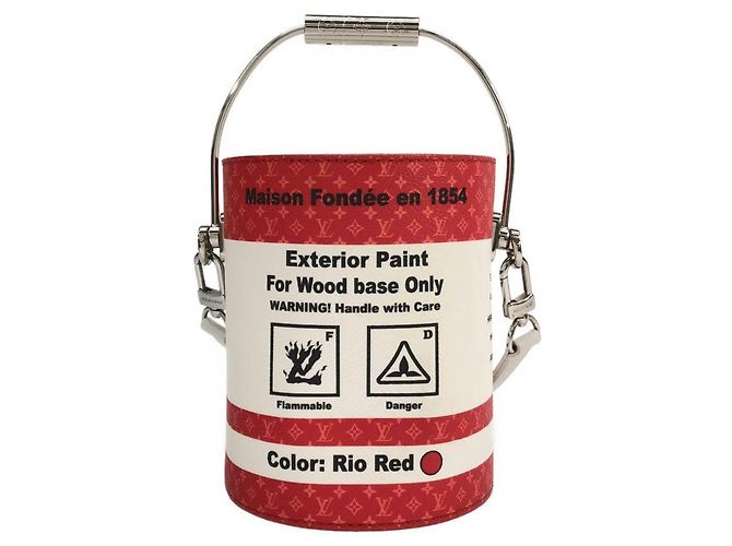 Borsa Louis Vuitton LV Paint Can Rosso - vista 2