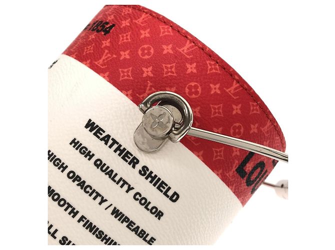 Borsa Louis Vuitton LV Paint Can Rosso - vista 4