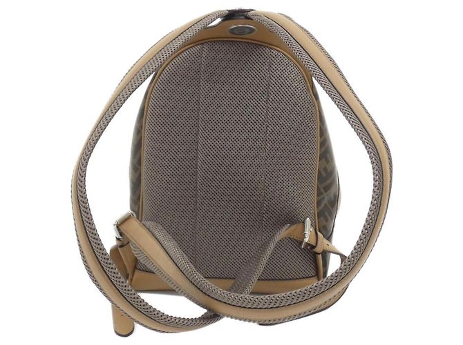 Fendi Chiode Kleiner Rucksack Braun Sand - Ansicht 2