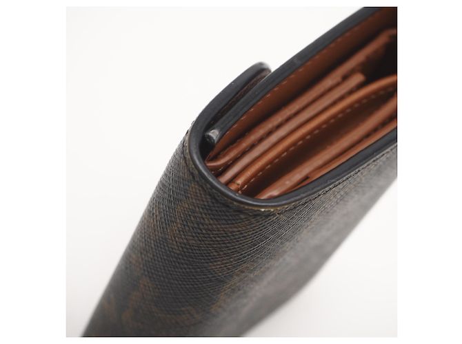Céline CELINE Triomphe Canvas Kleine Klappbörse Braun - Ansicht 11