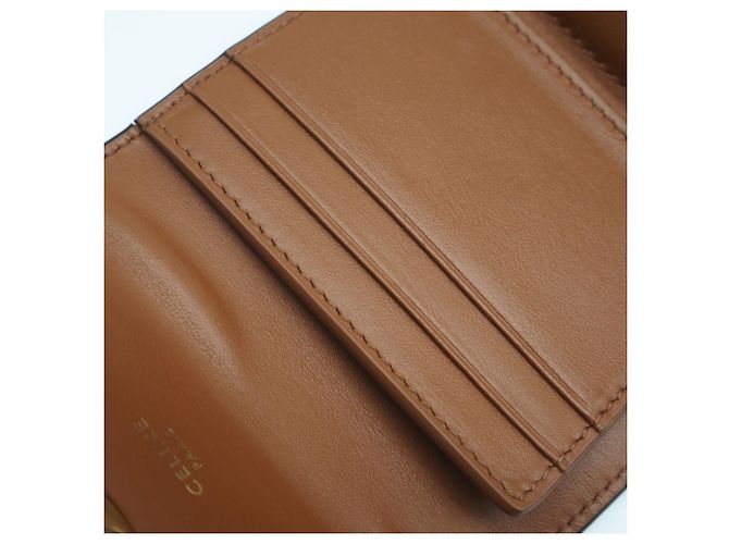 Céline CELINE Triomphe Canvas Kleine Klappbörse Braun - Ansicht 16