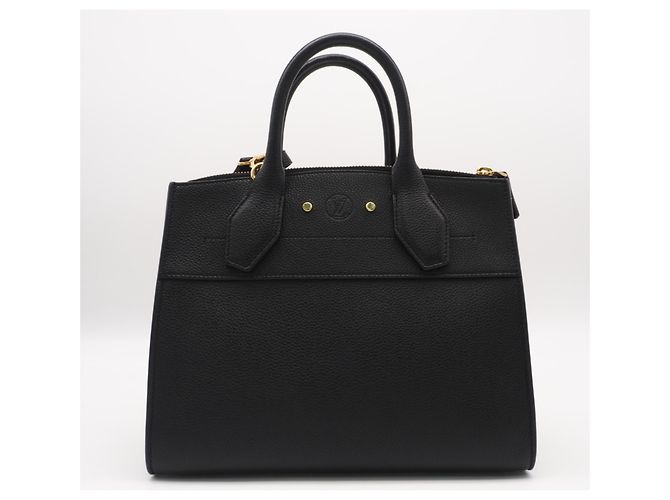 Borsa Louis Vuitton Taurillon City Steamer PM Noir Nero - vista 2