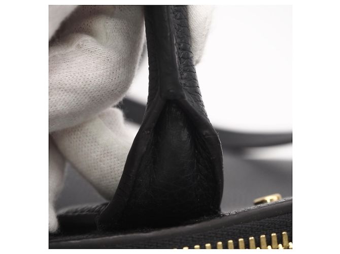 Borsa Louis Vuitton Taurillon City Steamer PM Noir Nero - vista 6