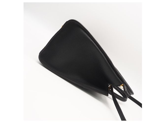 Borsa Louis Vuitton Taurillon City Steamer PM Noir Nero - vista 8