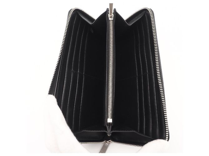 Céline Celine Long Black Grain Calf Leather Wallet - view 10