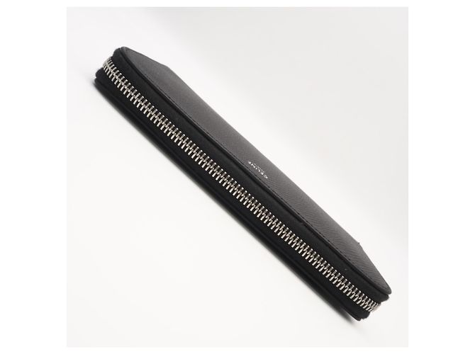 Céline Celine Long Black Grain Calf Leather Wallet - view 8