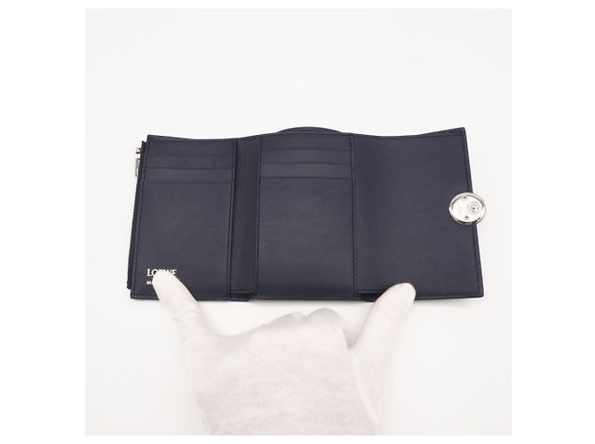 Loewe Tri-Fold Wallet in Navy Navy blue - view 11