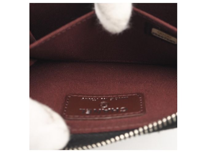 Monedero con cremallera Chanel Caviar Skin Classic Negro - vista 14