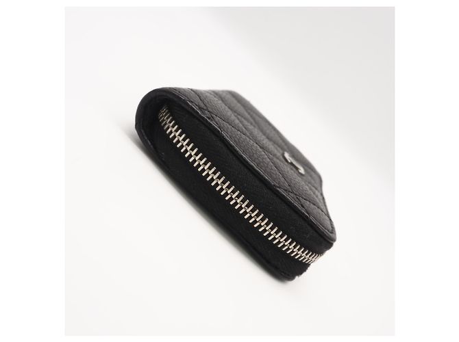 Monedero con cremallera Chanel Caviar Skin Classic Negro - vista 5