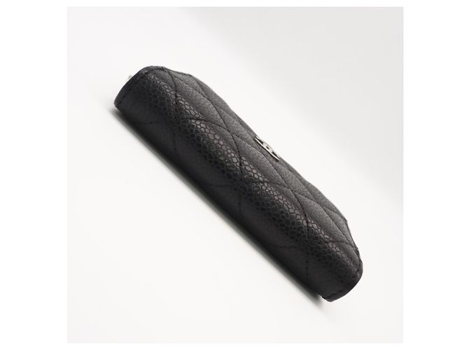 Monedero con cremallera Chanel Caviar Skin Classic Negro - vista 7