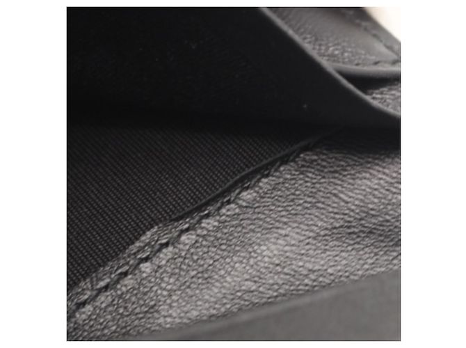 Balenciaga Smooth Calf Leather Tri-fold Wallet Black - view 13