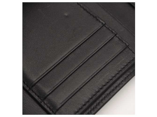 Balenciaga Smooth Calf Leather Tri-fold Wallet Black - view 14