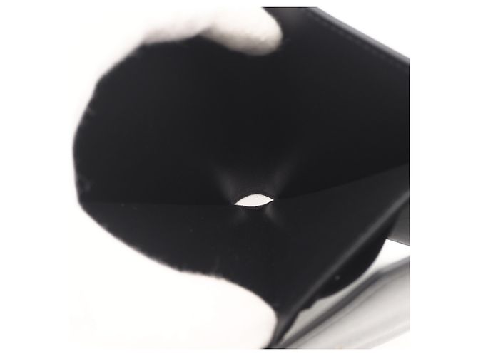 Balenciaga Smooth Calf Leather Tri-fold Wallet Black - view 15