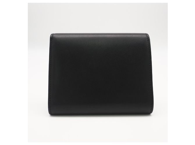 Balenciaga Smooth Calf Leather Tri-fold Wallet Black - view 2
